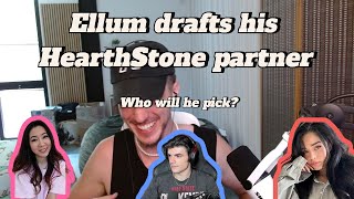 Ellum drafts his Hearthstone partner  WHO WILL HE PICK  ROOMIES [upl. by Omsare]