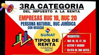 RENTA DE TERCERA CATEGORÍA 2023 [upl. by Hras]