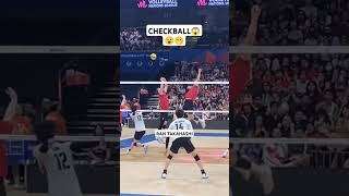 Checkball😱volleyball volleyballworld trend trending voleibol volei fyp viralvideo japan [upl. by Alyam932]