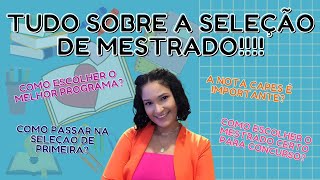 RESOLVI FAZER MESTRADO PRIMEIROS PASSOS  Como se preparar desde a graduação  Thaís Magalhães [upl. by Noir]