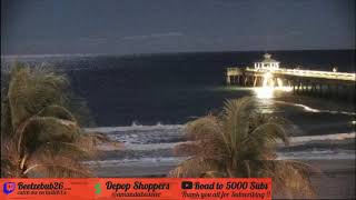 Deerfield Beach Pier Webcam  Florida beach live webcam  deerfield beach live cam [upl. by Euginomod]