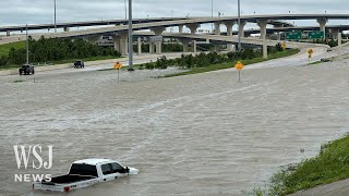 Massive Power Outages After Hurricane Beryl Makes Landfall in Texas  WSJ News [upl. by Alegre]