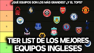 LOS MEJORES EQUIPOS DE LA HISTORIA EN INGLATERRA TIER LIST LIVERPOOL CITY ARSENAL MAN UNITED [upl. by Yznyl294]