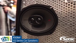 Kicker KS Series Car Audio Speakers  CES 2017 [upl. by Ringler]