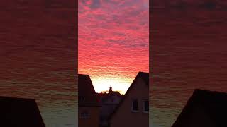 Guten Morgen Sonnenaufgang Fantastisches Morgenrot am 19122023 [upl. by Louth]