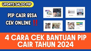 4 CARA CEK BANTUAN PIP CAIR TAHUN 2024  Cara Cek PIP Cair [upl. by Waynant]