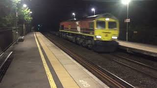 66508 working 4M30 Grangemouth Flt to Daventry Int Rft Recep Fl class66 freighttrain freightliner [upl. by Ordnazil]