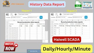 History Report Generation in SCADA tutorial in Hindi urdu  Haiwell SCADA history report generation [upl. by Denise315]