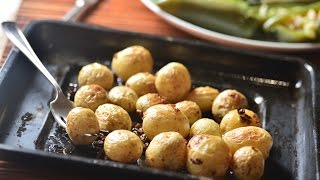 Papitas cambray al ajillo y al horno  Recetas de botanas fáciles [upl. by Luo]