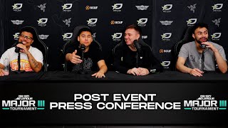 OpTic MAJOR 3 PRESS CONFERENCE [upl. by Phippen150]