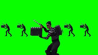 TAKE 14 Fortnite clapperboard celebration animations on green screen  VFX for video Editing meme [upl. by Fleur]