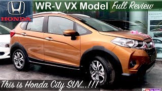 Honda WRV Vx Model Review  InteriorExterior and Features Review [upl. by Nanaek28]