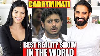 BEST REALITY SHOW IN THE WORLD REACTION  CarryMinati [upl. by Hubey]