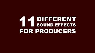 11 SOUND EFFECTS High Quality  RampBTrapHipHopRapRemixDubstep  Popular in 2020 [upl. by Trix]