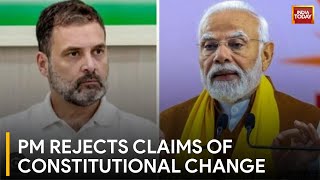 BJP Vs Congress PM Modi Denies Constitutional Change Claims  Lok Sabha Election 2024 [upl. by Tnerual504]