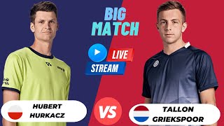 ATP LIVE HUBERT HURKACZ VS TALLON GRIEKSPOOR ATP BASEL OPEN 2023 TENNIS PREVIEW STREAM [upl. by Kozloski]