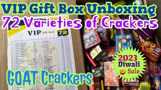 Sivakasi Crackers Giftbox Unboxing  VIP Giftbox  GOAT Crackers crackers sivakasicrackers2023 [upl. by Meier]