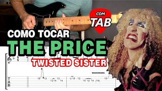 The Price  Twisted Sister highlighted guitar Cover  TAB [upl. by Hgielrak]