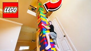 BUILDING WORLDS TALLEST LEGO TOWER 50FT [upl. by Ecnerret]