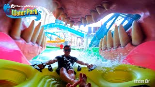 DreamWorks Water Park 2022  Water Coaster amp All the Big Water Slides POV  RecordBreaking Slides [upl. by Papke]