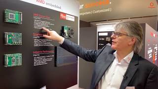 congatec AMD product overview at the Embedded World 2020 [upl. by Yordan]