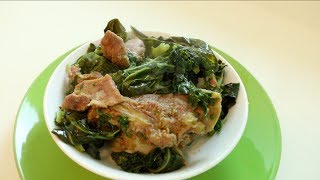 ማማዬ EthiopianHabesha Food quotHow to Make Gomen Besigaquot የጎመን በስጋ አሰራር [upl. by Atikat]