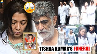 TSeries Owner Krishan Kumars 21yearold daughter FUNERAL  Riteish Saiee Shera Divya Bhushan [upl. by Amalita387]