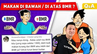 PORSI MAKANAN DIET TURUNKAN BERAT BADAN  MAKAN DI ATAS ATAU DI BAWAH BMR  QNA DIET SANTUY EPS 8 [upl. by Nyad591]