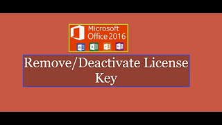 How To Deactivate Office 2016 license to allow new install [upl. by Anal]