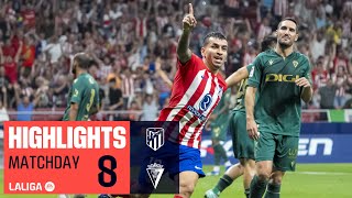 Resumen de Atlético de Madrid vs Cádiz CF 32 [upl. by Akinyt]