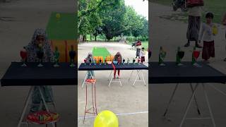 Drum to Pop Balloon Challenge Between Two Friends reels funny shortvideo trending foryou [upl. by Asnarepse18]