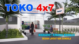 Desain Toko 4x7 Cara Menghitung Kebutuhan Rak Minimarket [upl. by Wentworth]