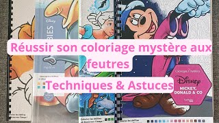 Réussir son coloriage mystère aux feutres  Techniques amp Astuces [upl. by Dieball]