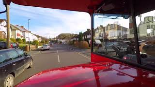 London Bus Ride Between Coulsdon and Old Coulsdon  AEC Routemaster Vintage London Bus Ride [upl. by Ayatnwahs]