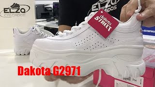 Tenis Chunky Dad Sneaker Ugly flatform tratorado Feminino Branco Dakota G2971 [upl. by Siuoleoj675]