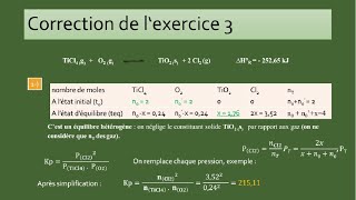 EXERCICES EQUILIBRES CHIMIQUES [upl. by Torey421]