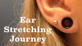 My Ear Stretching Journey 14g to 2g [upl. by Htenek]