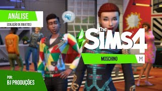 ANÁLISE  THE SIMS 4 MOSCHINO  COLEÇÃO DE OBJETOS [upl. by Alaekim]