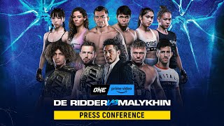 ONE On Prime Video 5 De Ridder vs Malykhin  Press Conference [upl. by Stambaugh]