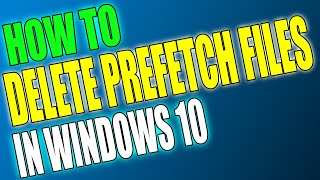 How To Delete The Prefetch Files In Windows 10 Tutorial [upl. by Omrellug]