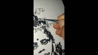 Stencil art madetoorder portrait stencilart artstyle [upl. by Hsepid]