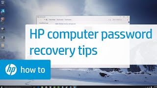 HP Computer Password Recovery and Tips HP How To For You  HP Computers  HP Support [upl. by Ainecey447]