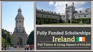 Fully Funded Scholarship in Ireland I €10000 Stipend I GOI  IES [upl. by Yleik]