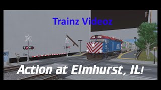 Trainz Videoz  Action at Elmhurst IL Trainz 2022 [upl. by Alinoel]