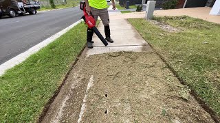 SATISFYING Lawn Edging a RANDOM persons yard [upl. by Haelat319]