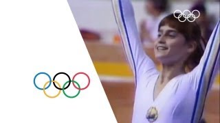 Nadia Comaneci  First Perfect 10  Montreal 1976 Olympics [upl. by Esinwahs301]