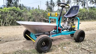 MOTORIZED WHEELBARROW SUITABLE FOR TRANSPORTING GARDEN PRODUCE [upl. by Zilber221]