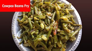 బరబాటి ఫ్రై  Fresh Cowpea Beans Bobbarlu Fry Recipe [upl. by Nayar]