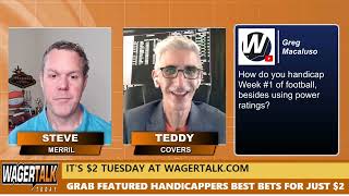 How to Handicap Week 1 of College Football and NFL  Betting 101  WagerTalk Betting Strategies [upl. by Odnamla431]