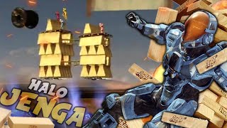 THIS JENGA TOWER ISNT SAFE Halo 3 PC  Custom Games [upl. by Johna]